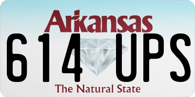 AR license plate 614UPS