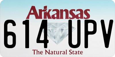 AR license plate 614UPV
