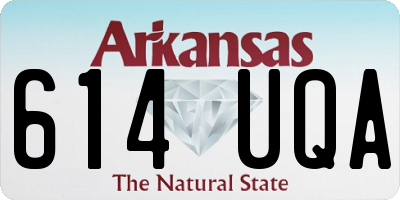 AR license plate 614UQA