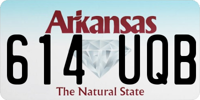 AR license plate 614UQB