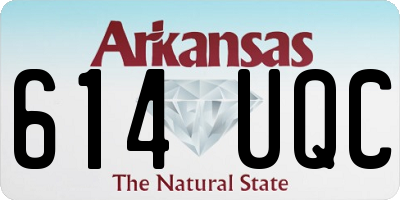 AR license plate 614UQC