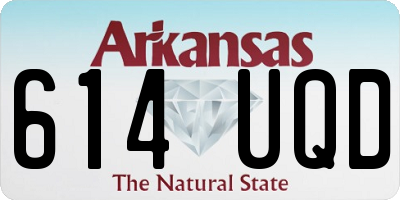 AR license plate 614UQD