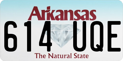 AR license plate 614UQE