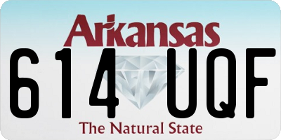 AR license plate 614UQF