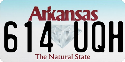 AR license plate 614UQH