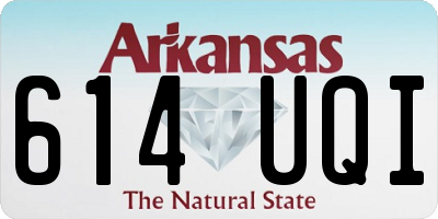 AR license plate 614UQI