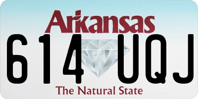 AR license plate 614UQJ