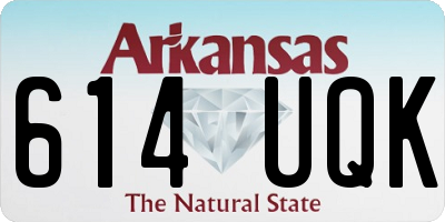 AR license plate 614UQK