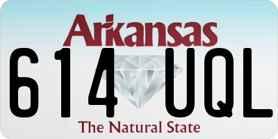 AR license plate 614UQL