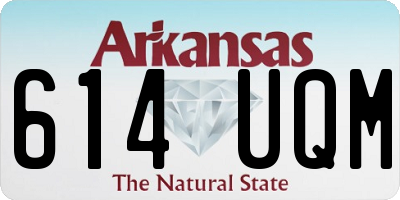 AR license plate 614UQM