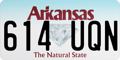 AR license plate 614UQN