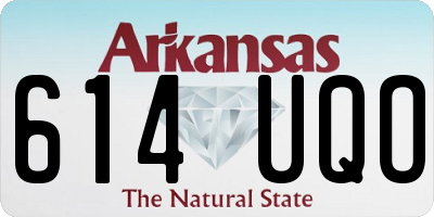 AR license plate 614UQO