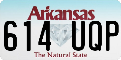 AR license plate 614UQP