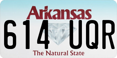 AR license plate 614UQR