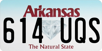 AR license plate 614UQS