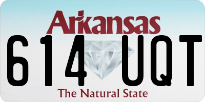 AR license plate 614UQT