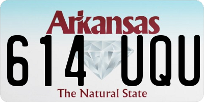 AR license plate 614UQU
