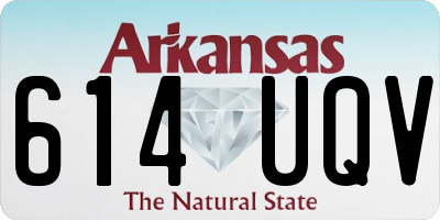 AR license plate 614UQV