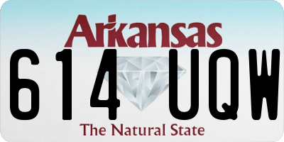 AR license plate 614UQW