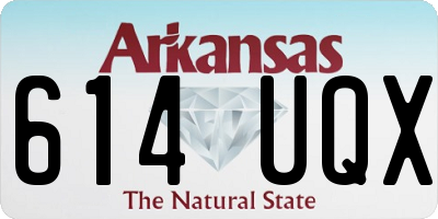 AR license plate 614UQX