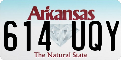 AR license plate 614UQY