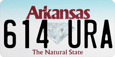 AR license plate 614URA