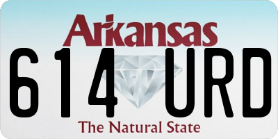 AR license plate 614URD