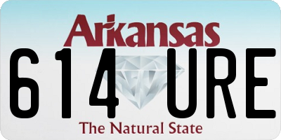 AR license plate 614URE