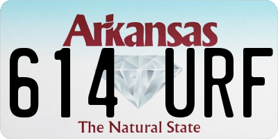 AR license plate 614URF