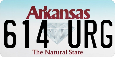 AR license plate 614URG