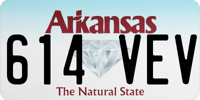 AR license plate 614VEV