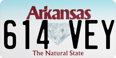AR license plate 614VEY