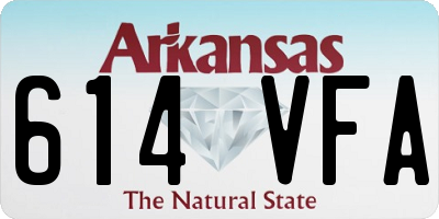 AR license plate 614VFA