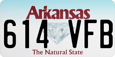 AR license plate 614VFB