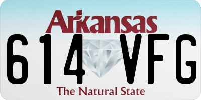 AR license plate 614VFG