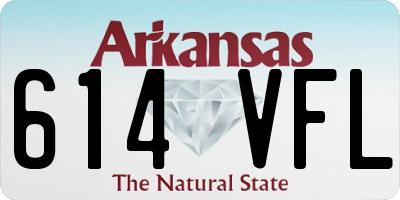 AR license plate 614VFL