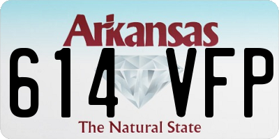 AR license plate 614VFP