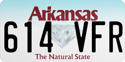 AR license plate 614VFR