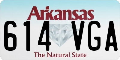 AR license plate 614VGA