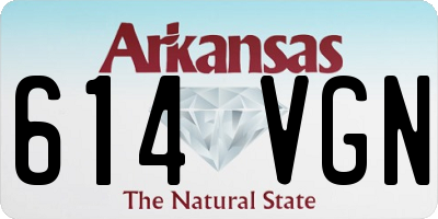 AR license plate 614VGN