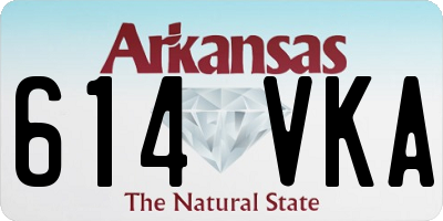 AR license plate 614VKA