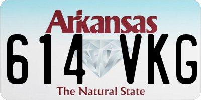 AR license plate 614VKG
