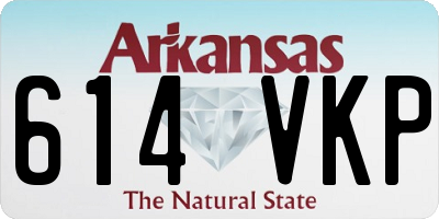 AR license plate 614VKP