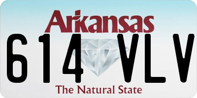 AR license plate 614VLV