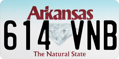 AR license plate 614VNB