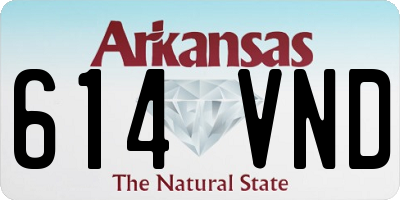 AR license plate 614VND