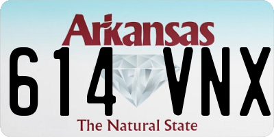 AR license plate 614VNX