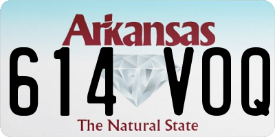 AR license plate 614VOQ
