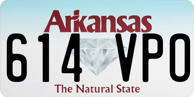 AR license plate 614VPO