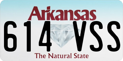 AR license plate 614VSS